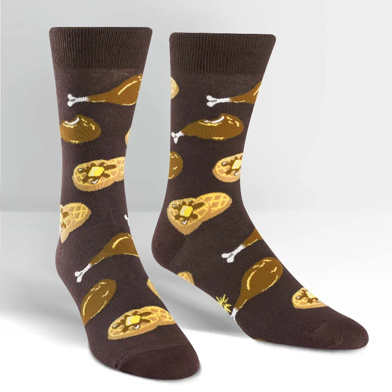 Casual men's crew socks for everyday useSock It To Me Men's Crew Socks - Chicken & Waffles Casual men's crew socks for everyday useSock It To Me Men's Crew Socks - Chicken & Waffles