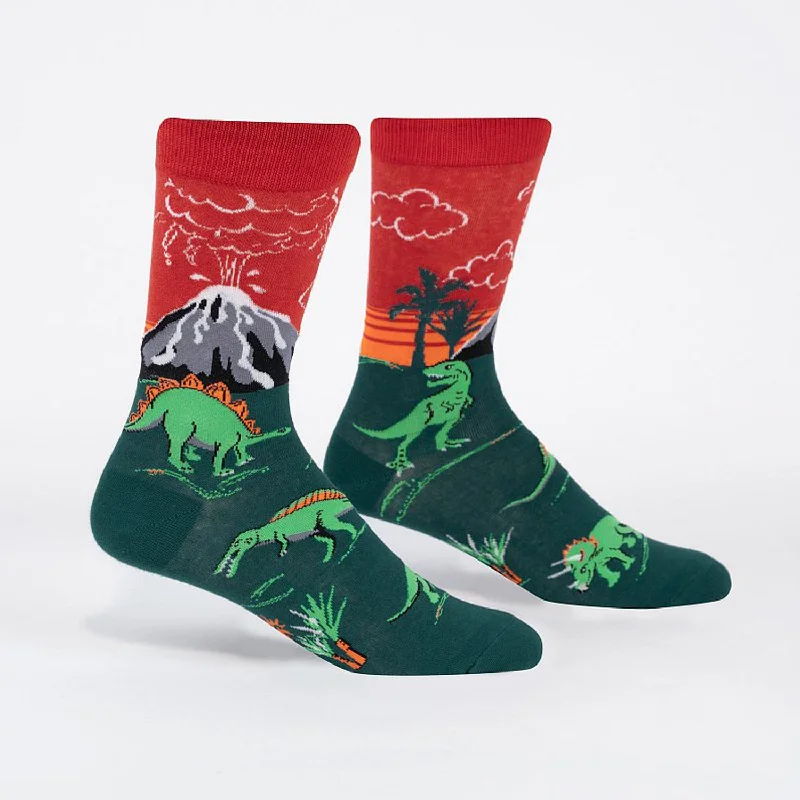 Printed men's crew socks with fun designsSock It To Me Men's Crew Socks - Dinosaur Days (Glow in the Dark) Printed men's crew socks with fun designsSock It To Me Men's Crew Socks - Dinosaur Days (Glow in the Dark)