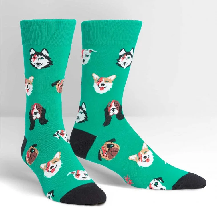 Solid - color men's crew socks in various tonesSock It To Me Men's Crew Socks - Dogs of Rock