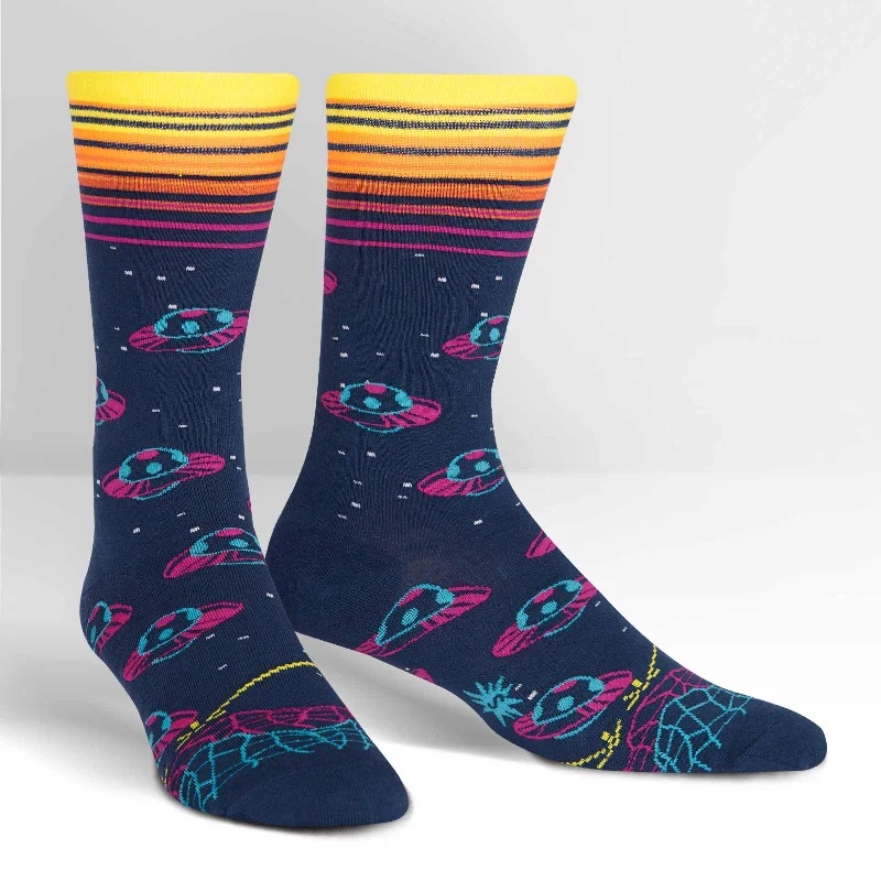 Organic cotton men's crew socks for sensitive skinSock It To Me Men's Crew Socks - Intergalactic