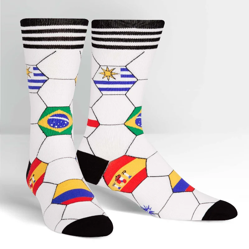 Printed men's crew socks with fun designsSock It To Me Men's Crew Socks - Kick It