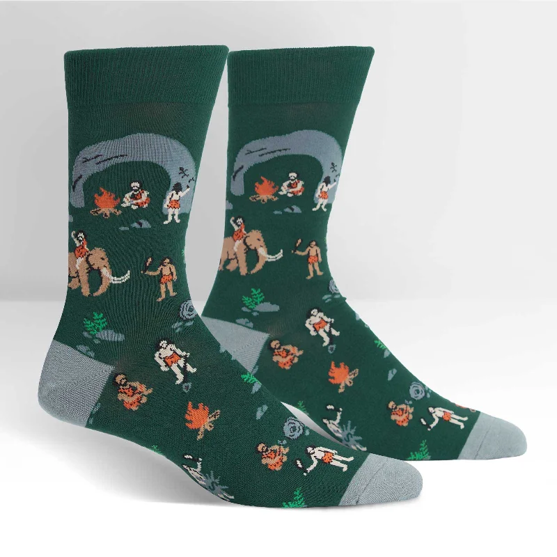 Printed men's crew socks with fun designsSock It To Me Men's Crew Socks - Man Cave