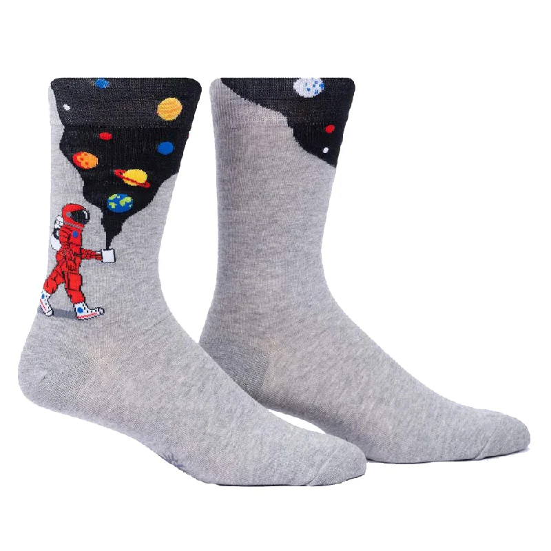 Breathable men's crew socks for all - day wearSock It To Me Men's Crew Socks - Moon Walk in the Morning Breathable men's crew socks for all - day wearSock It To Me Men's Crew Socks - Moon Walk in the Morning