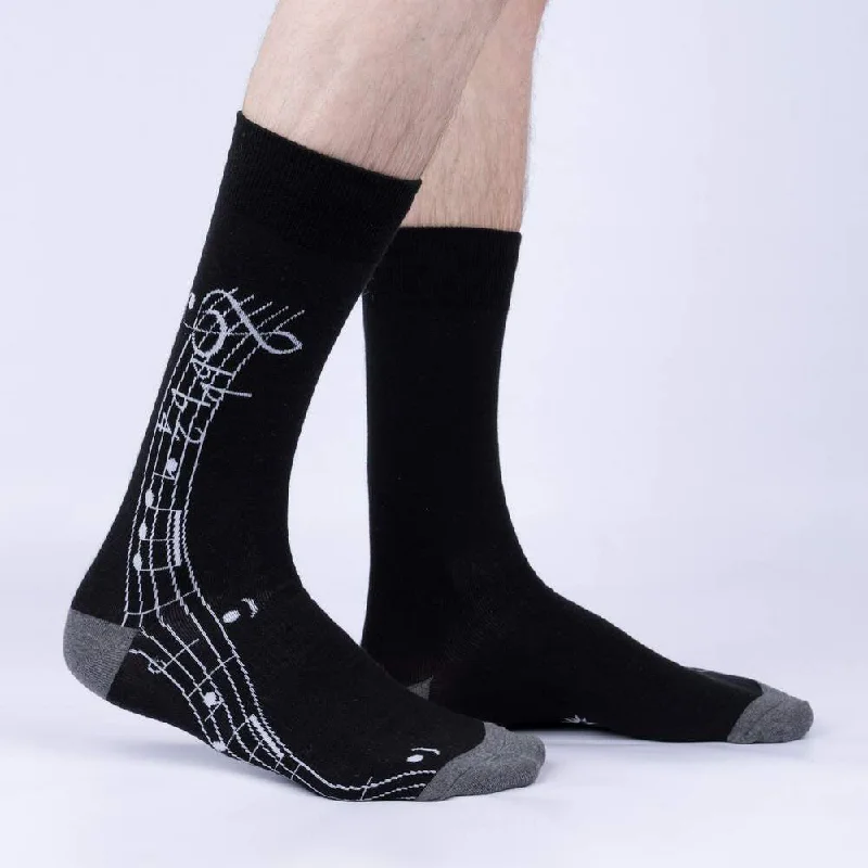 Dressy men's crew socks for formal occasionsSock It To Me Men's Crew Socks - Music is My Forte Dressy men's crew socks for formal occasionsSock It To Me Men's Crew Socks - Music is My Forte