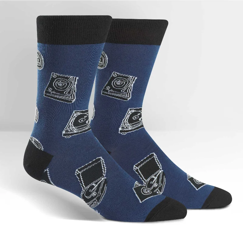 Organic cotton men's crew socks for sensitive skinSock It To Me Men's Crew Socks - Music Man Organic cotton men's crew socks for sensitive skinSock It To Me Men's Crew Socks - Music Man