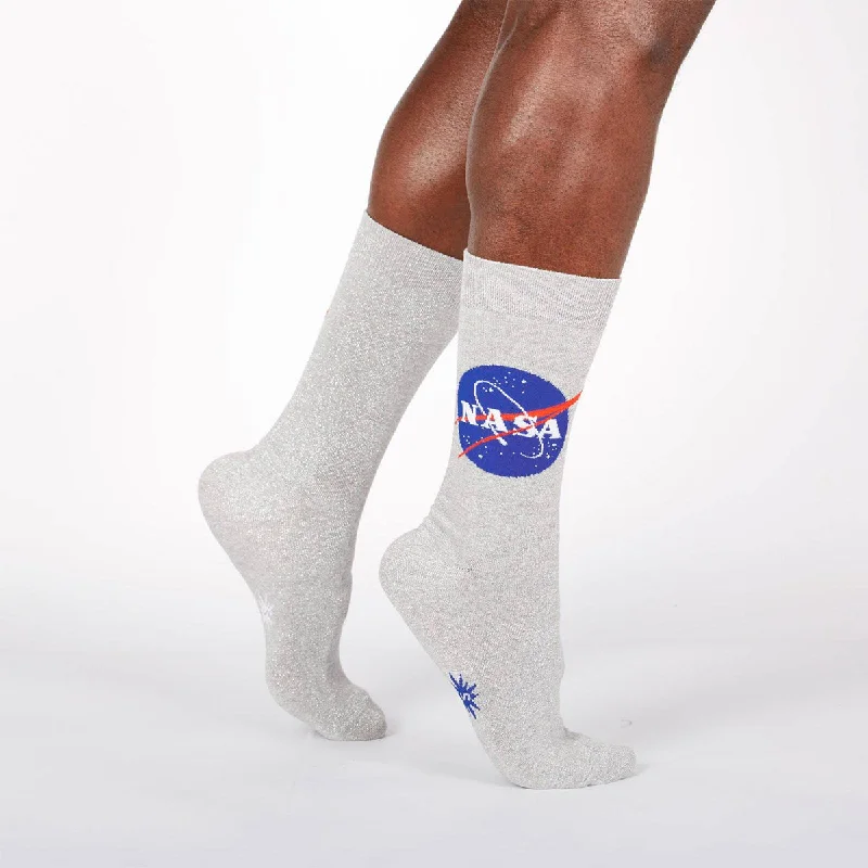 Cotton men's crew socks for everyday comfortSock It To Me Men's Crew Socks – NASA Titanium Cotton men's crew socks for everyday comfortSock It To Me Men's Crew Socks – NASA Titanium