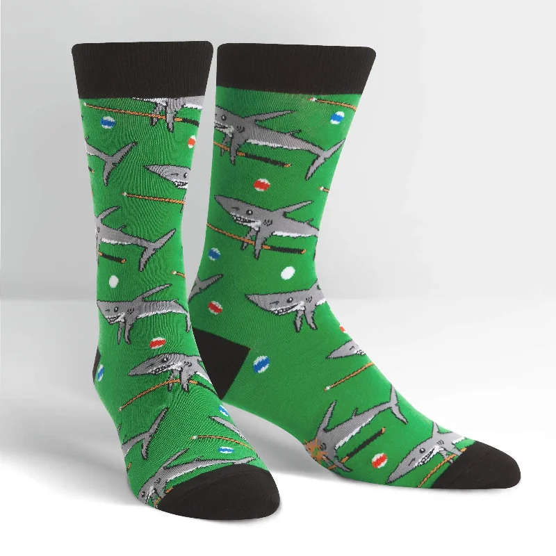 Breathable men's crew socks for all - day wearSock It To Me Men's Crew Socks - Pool Shark
