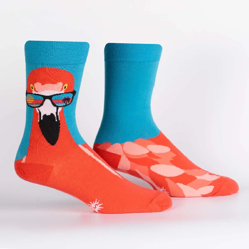 Wool men's crew socks for warmth in winterSock It To Me Men's Crew Socks - Ready to Flamingo Wool men's crew socks for warmth in winterSock It To Me Men's Crew Socks - Ready to Flamingo