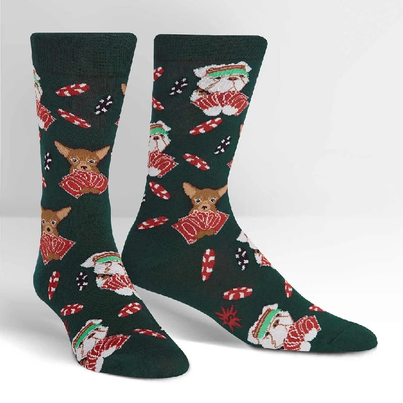 Long - length men's crew socks for extra coverageSock It To Me Men's Crew Socks - Ruff Bluff