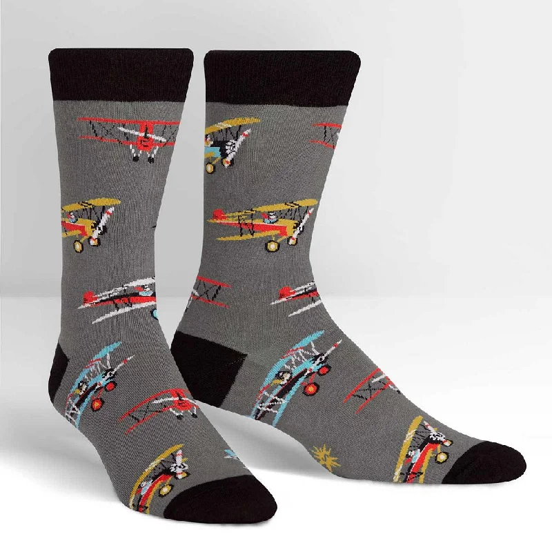 Casual men's crew socks for everyday useSock It To Me Men's Crew Socks - Sky Captain