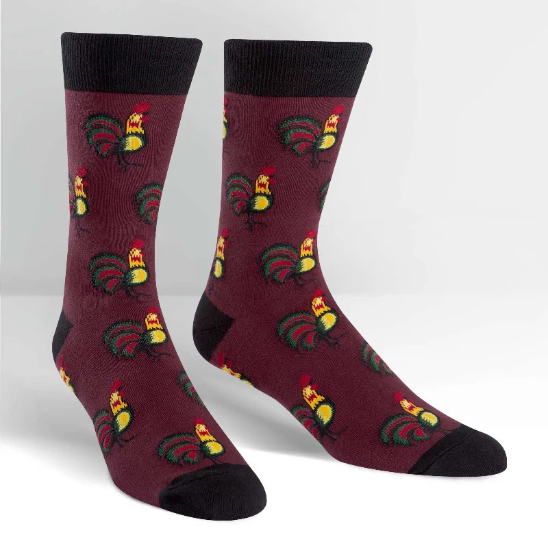 Wool men's crew socks for warmth in winterSock It To Me Men's Crew Socks - Sock a Doodle Doo Wool men's crew socks for warmth in winterSock It To Me Men's Crew Socks - Sock a Doodle Doo