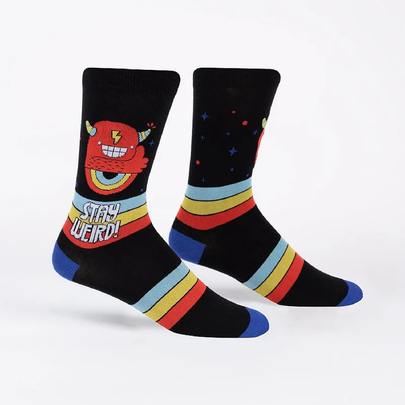 Solid - color men's crew socks in various tonesSock It To Me Men's Crew Socks - Stay Weird Solid - color men's crew socks in various tonesSock It To Me Men's Crew Socks - Stay Weird