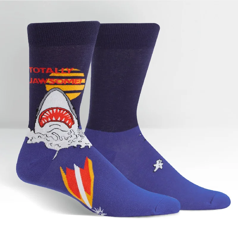 Solid - color men's crew socks in various tonesSock It To Me Men's Crew Socks - Totally Jawsome! Solid - color men's crew socks in various tonesSock It To Me Men's Crew Socks - Totally Jawsome!