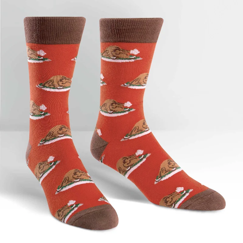Compression men's crew socks for leg supportSock It To Me Men's Crew Socks - Turkey Time Compression men's crew socks for leg supportSock It To Me Men's Crew Socks - Turkey Time