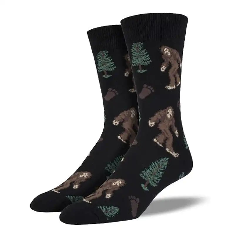 Silk men's socks for a smooth and soft touch'Bigfoot' Men's Printed Socks