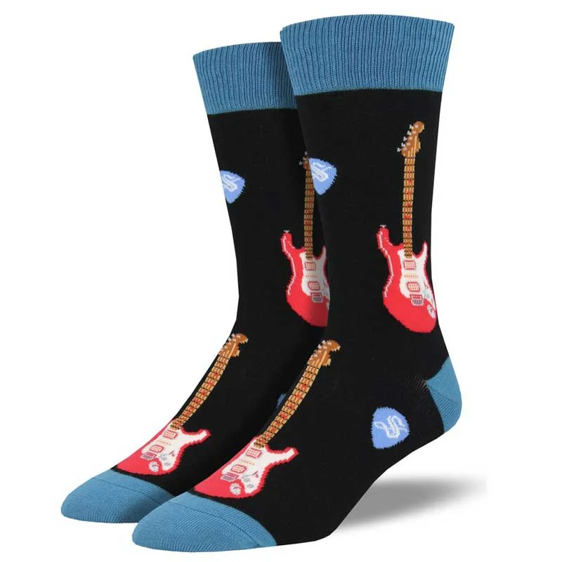 Merino wool men's socks for warmth and breathabilityElectric Guitars Men's printed socks Merino wool men's socks for warmth and breathabilityElectric Guitars Men's printed socks