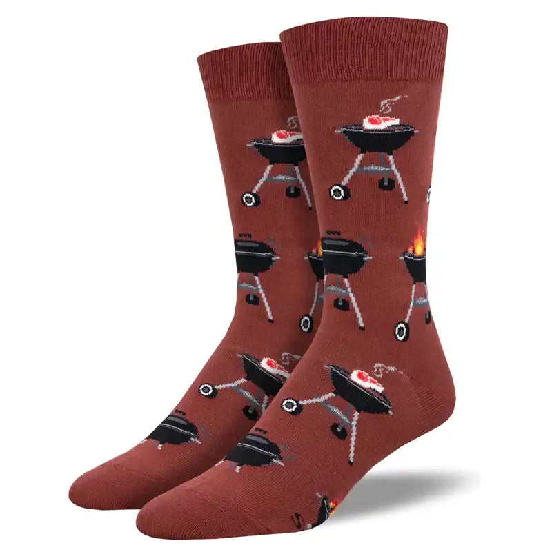 No - show men's socks for wearing with loafers'Fired Up' Men's Printed Socks