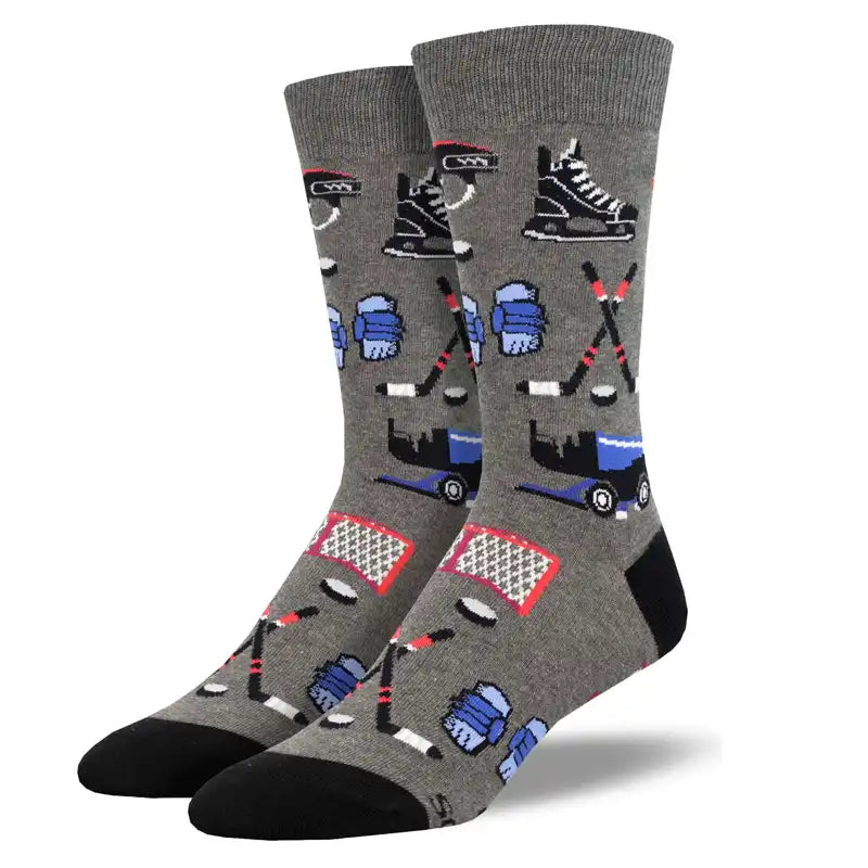 Thermal men's socks for cold climate protection'Hockey' Men's Printed Socks