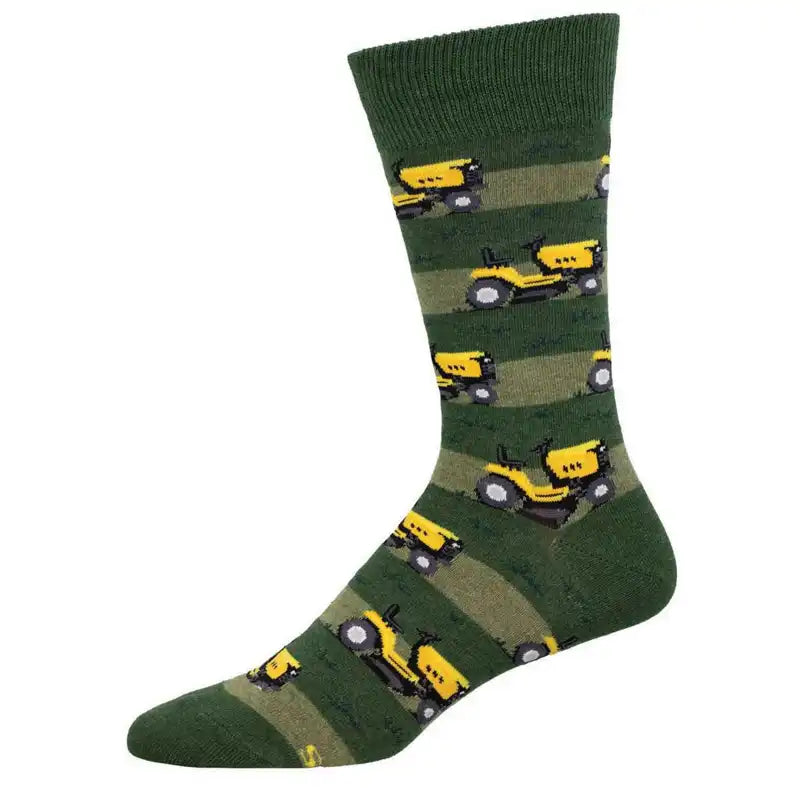 Knee - high men's socks for a vintage style'Lawn Mower' Men's Printed Socks