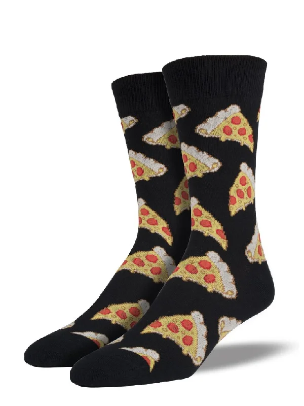 Knee - high men's socks for a vintage styleSocksmith Men's Pizza Socks