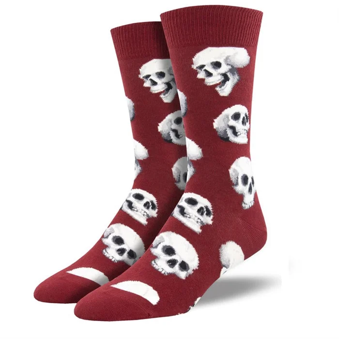 Thermal men's socks for cold climate protection'Sacred Skulls' Men's printed socks