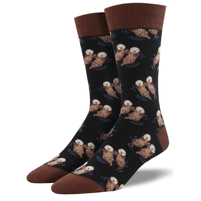 Stretchable men's socks for a flexible fit'Significant Otter' Men's printed socks