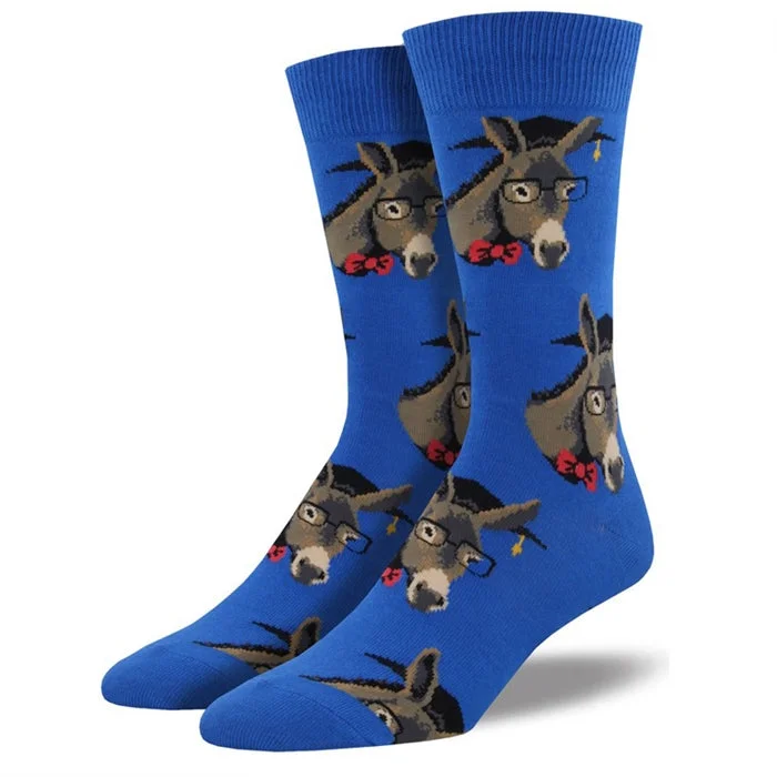 Stretchable men's socks for a flexible fit'Smart Ass' Men's printed socks