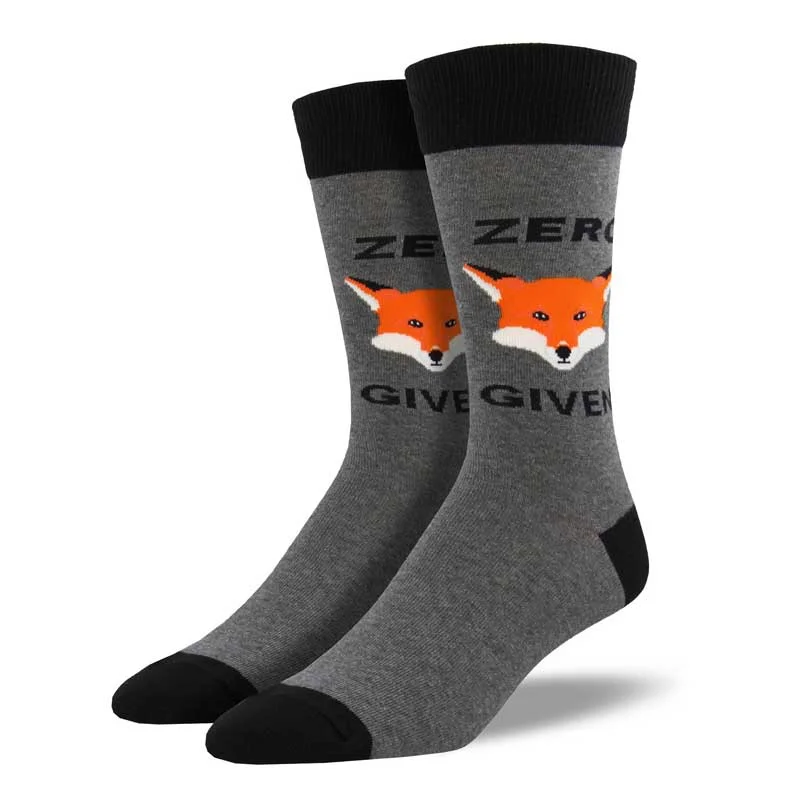 No - show men's socks for wearing with loafers'Zero Fox Given' Men's printed socks