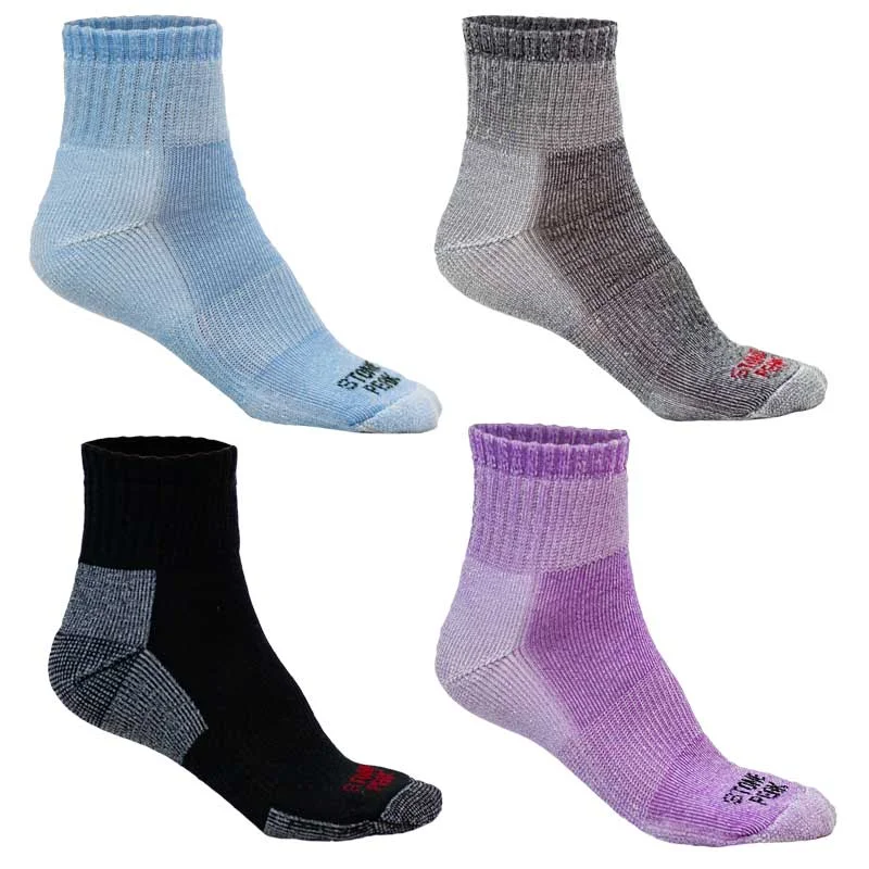 Thermal men's socks for cold climate protectionStone Peak Merino Wool Low Cut Hiking Sock