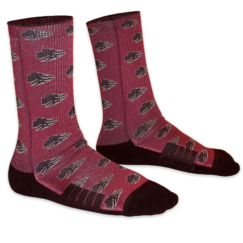 Ankle men's socks for a low - profile lookStrideline Veteran's Alliance Logo Premium Socks - Garnet