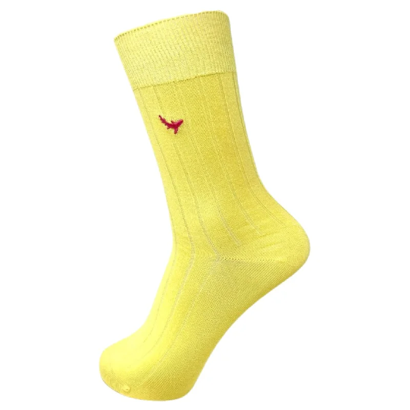 Dressy men's crew socks for formal occasionsSunshine Aura- Crew Socks Bamboo Socks
