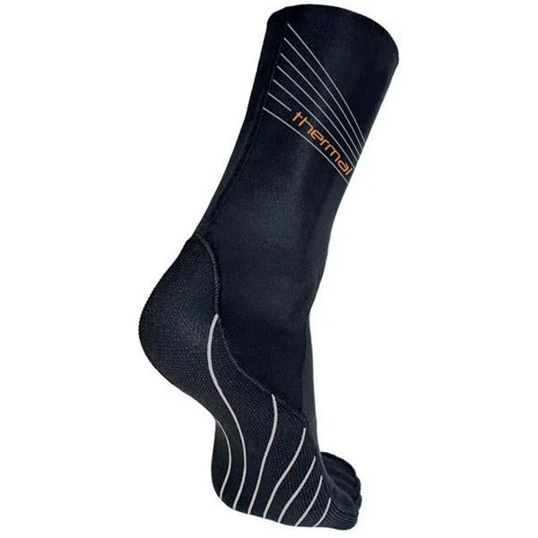 Solid - color men's crew socks in various tonesThermal Swim Socks