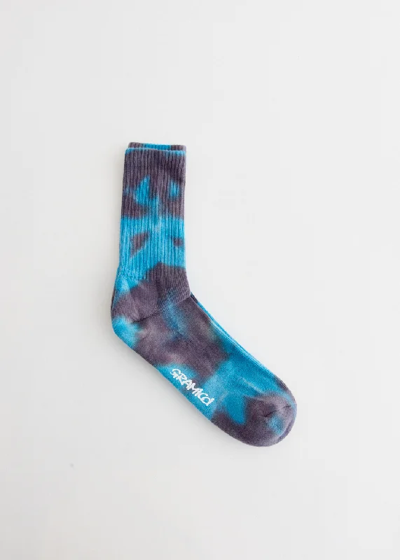 Running men's socks for sports performanceTie Dye Crew Socks