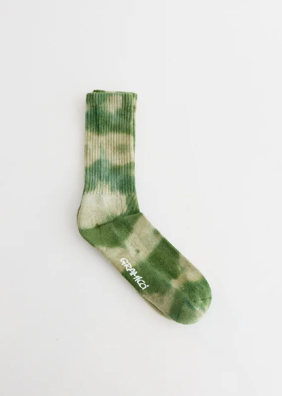 No - show men's socks for wearing with loafersTie Dye Crew Socks