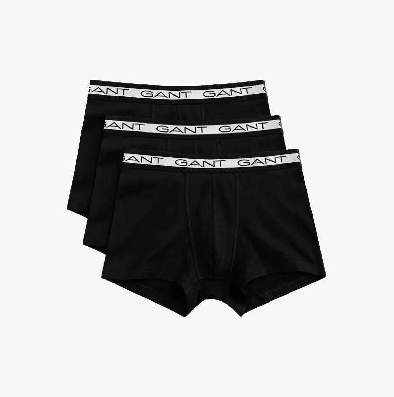 Solid - color men's trunks in various shadesTRUNK 3-PACK Black Multicolour
