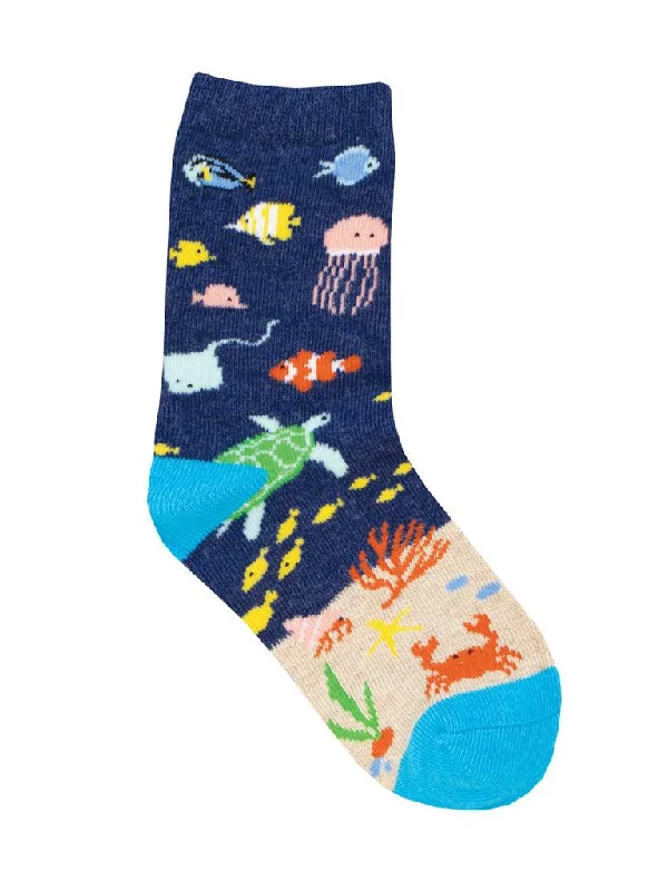 Compression men's crew socks for leg supportUnder The Sea | Youth Crew