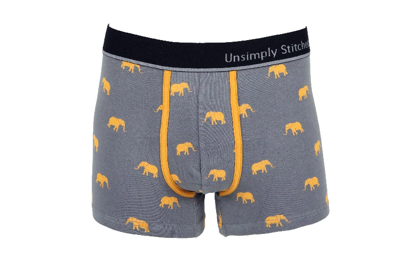 Organic men's trunks for an eco - conscious optionELEPHANT BOXER TRUNK