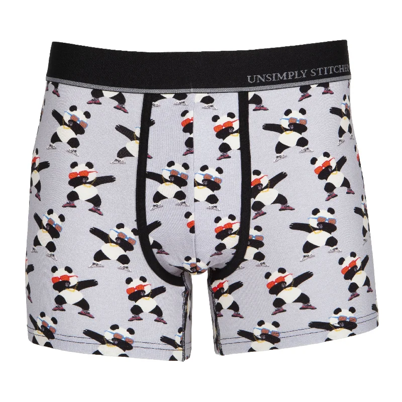 Soft - touch men's trunks for a gentle feelDabbing Panda Boxer Trunk
