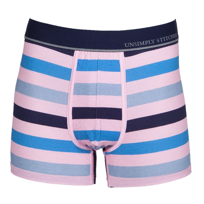 Slim - cut men's trunks for a modern style3 Color Stripe Boxer Trunk
