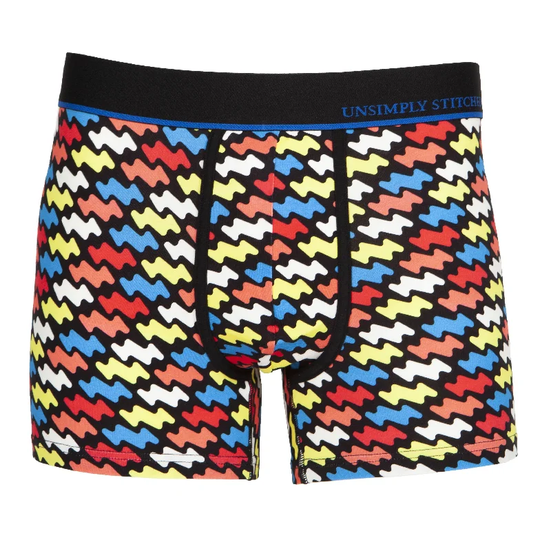 Patterned men's trunks, like camo or dotsComic Wave Boxer Trunk