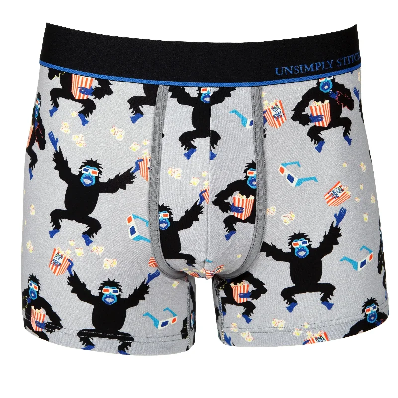 Men's trunks with a wide elastic waistband3D Gorilla Boxer Trunk