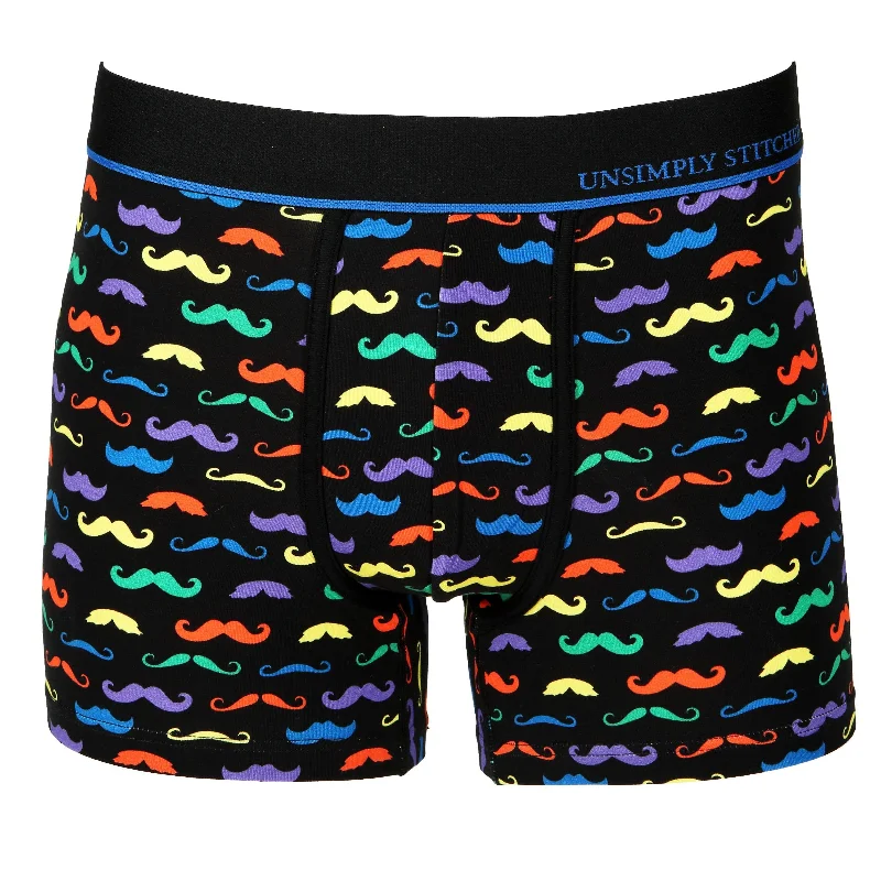 Soft - touch men's trunks for a gentle feelMustaches Boxer Trunk