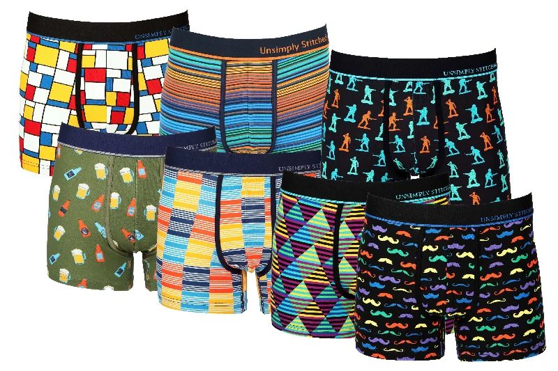 Men's trunks with a wide elastic waistbandBOXER Trunk 7 PACK
