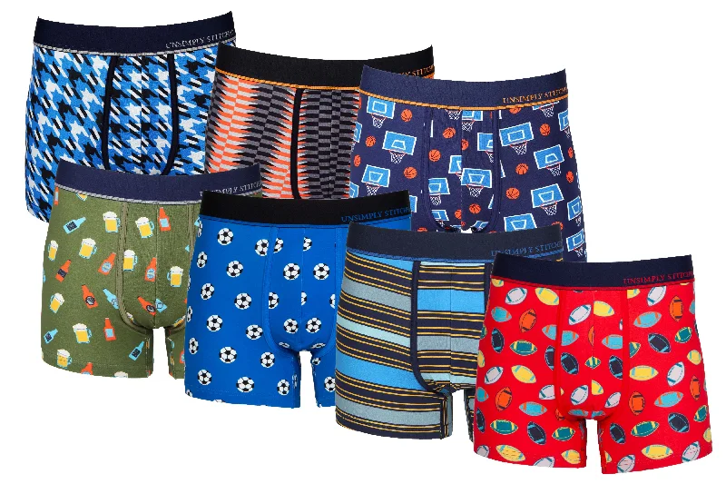 Cotton men's trunks for a comfortable fitBOXER TRUNK 7 PACK