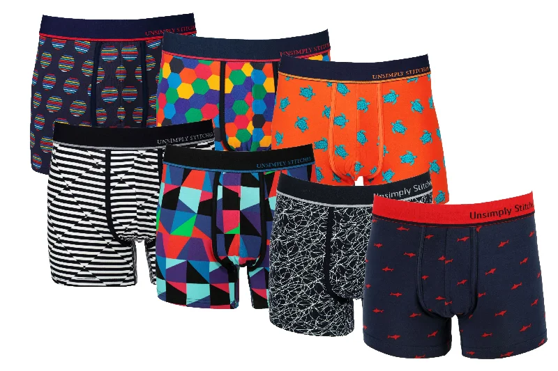 Men's trunks with a reinforced crotch areaBOXER TRUNK 7 PACK