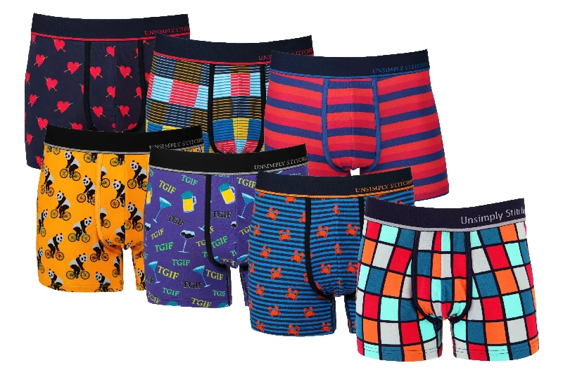 Men's trunks with a quick - dry fabricBOXER TRUNK 7 PACK