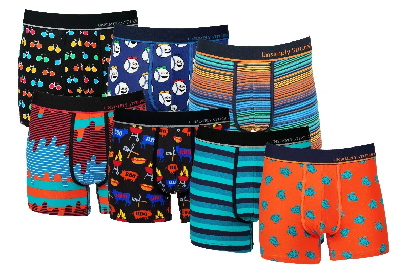 Men's trunks with a contoured pouch designBOXER TRUNK 7 PACK