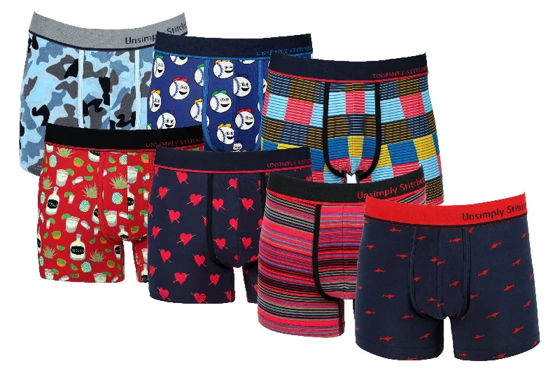 Moisture - wicking men's trunks for active useBOXER TRUNK 7 PACK