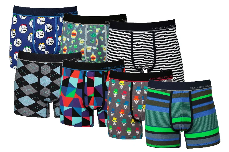 Solid - color men's trunks in various shadesBOXER TRUNK 7 PACK