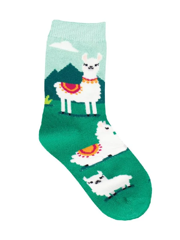 Long - length men's crew socks for extra coverageYo Llama | Toddler Crew